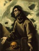 GRECO, El Saint Francis Receiving the Stigmata oil painting on canvas